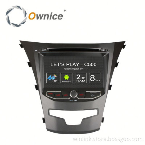 Ownice C500 Cortex A53 Quad Core android 6.0 car dvd gps for ssangyong korando bulit in wifi BT